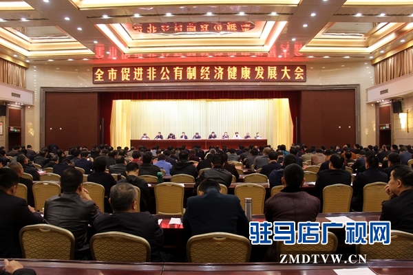 驻马店市促进非公有制经济健康发展大会召开