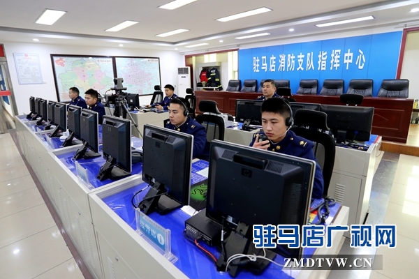驻马店市消防指战员守望春节保平安