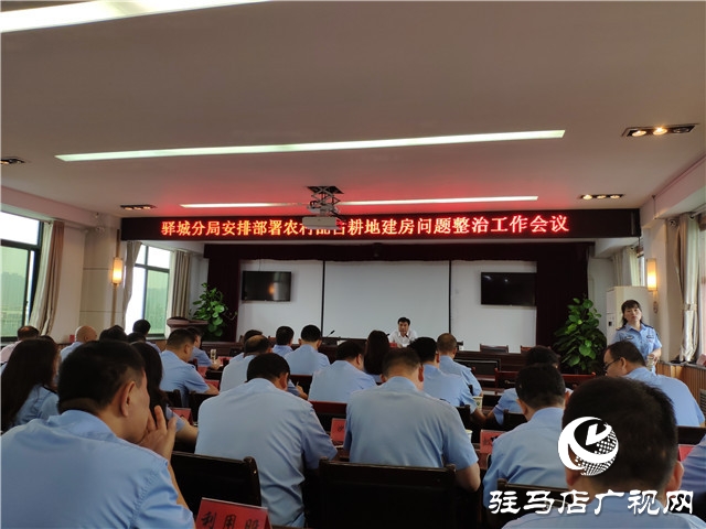 驻马店市自然资源和规划局驿城分局召开农村乱占耕地建房问题整治工作会议